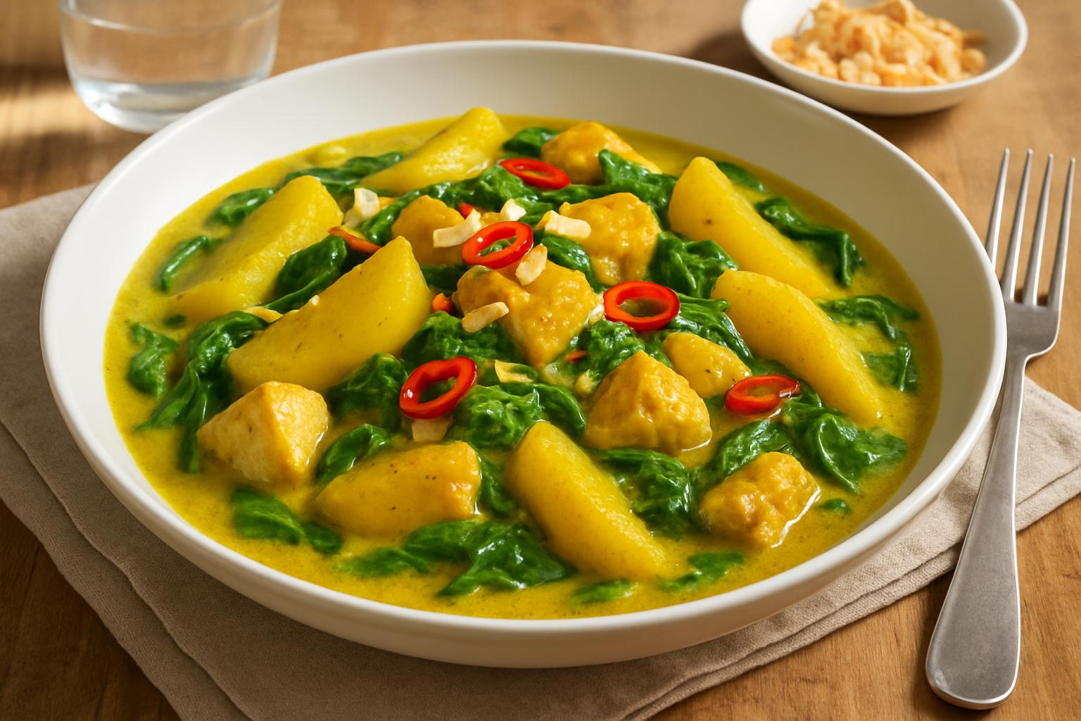 Kartoffel Spinat Curry