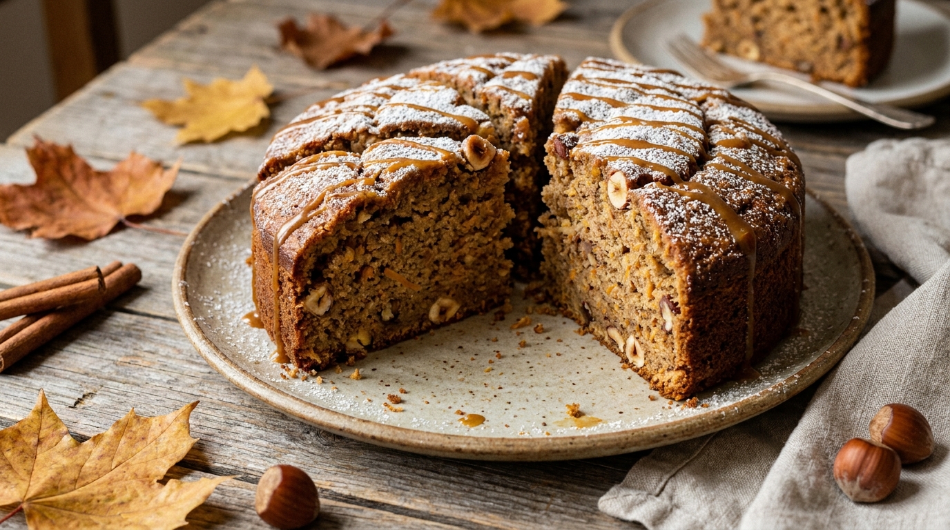 Pastinaken-Nuss-Gewürzkuchen